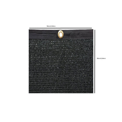 8 ft Black Fabric Shade Panel for Poolside or Garden Use