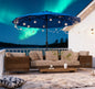 Outdoor Umbrella,Double-sided Patio Umbrella,with Push Button Tilt and Crank,3 Air Vents and 12 Ribs