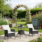 Stylish Style Rattan Furniture Set,3 Piece Patio Bistro Set