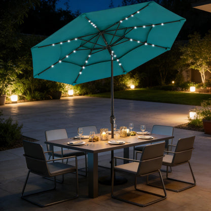 Patio Umbrella,3 Tier Outdoor Table Umbrella,Outdoor Patio Umbrella (Only Umbrella)