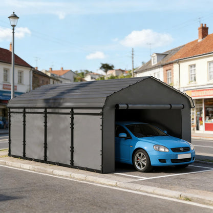 Outdoor Heavy Duty Garage Car Canopy,Metal Carport