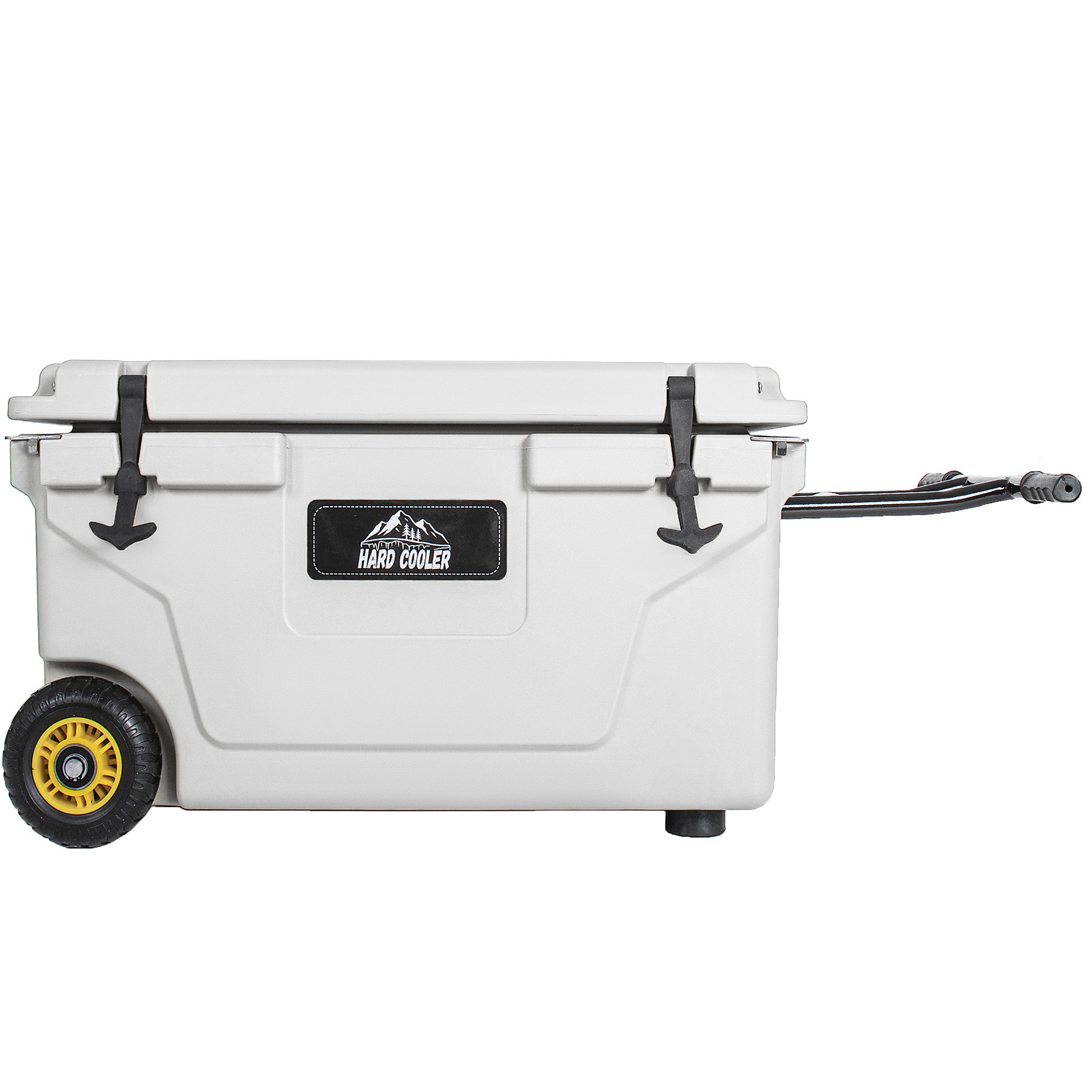 65 Quart White Cooler – Heavy Duty Ice Chest for Camping & Tailgating
