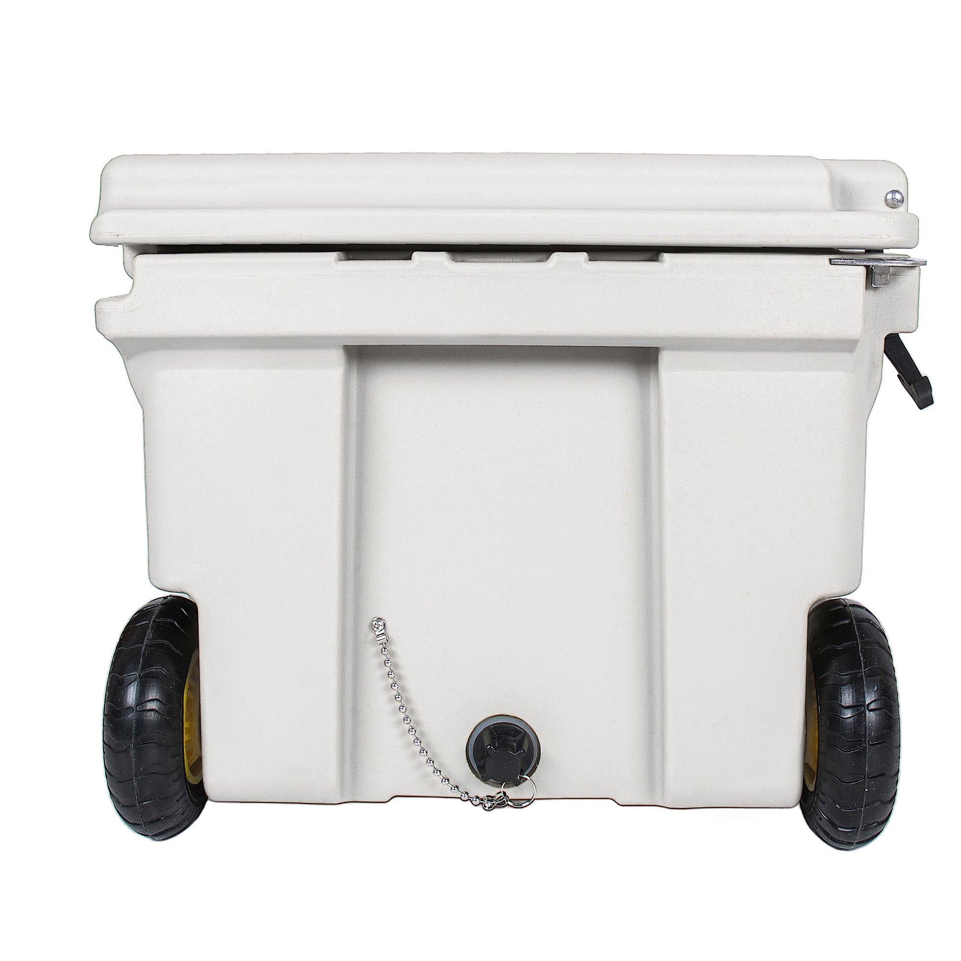 65 Quart White Cooler – Heavy Duty Ice Chest for Camping & Tailgating