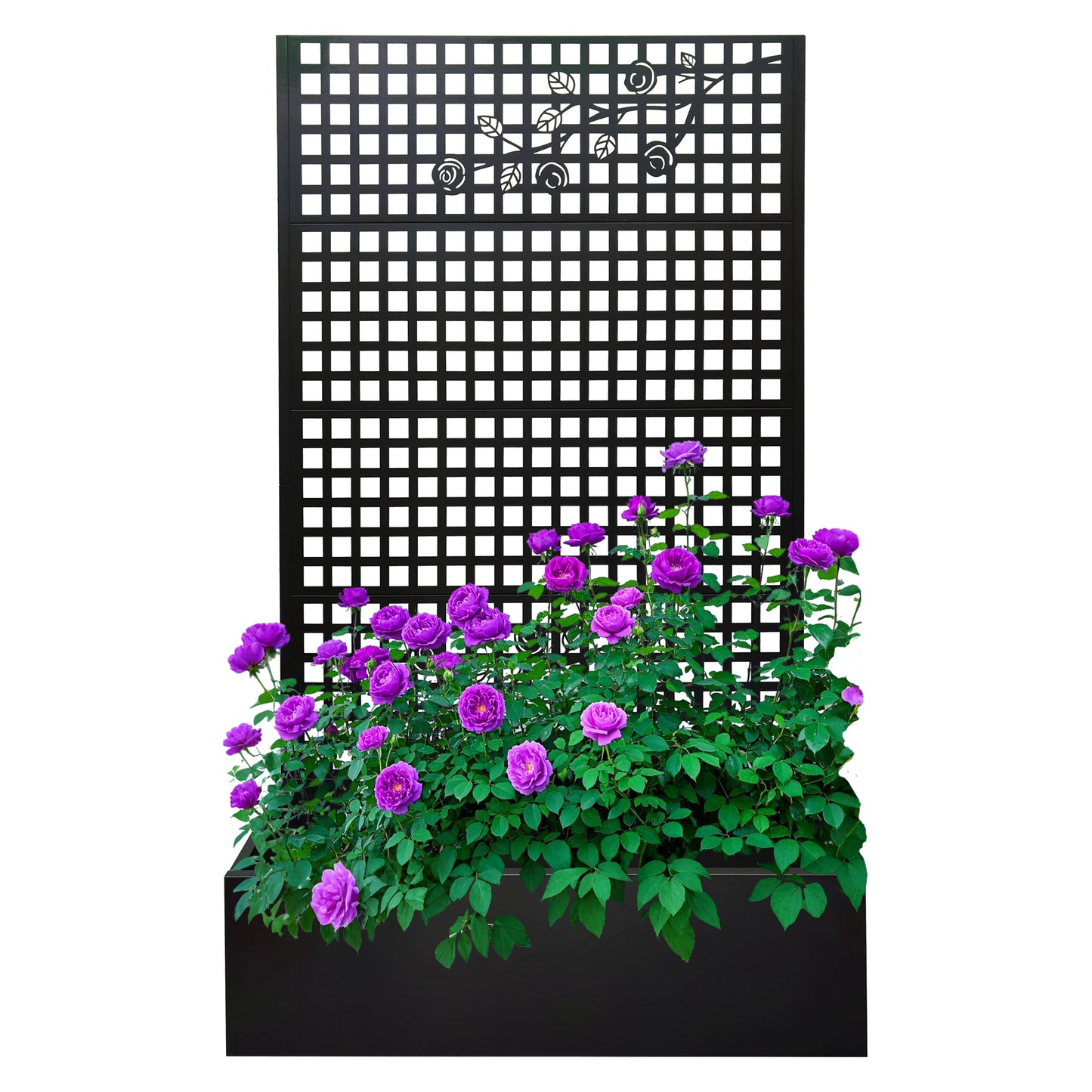 Metal Planter Box with Trellis - 70.9" H Garden Bed