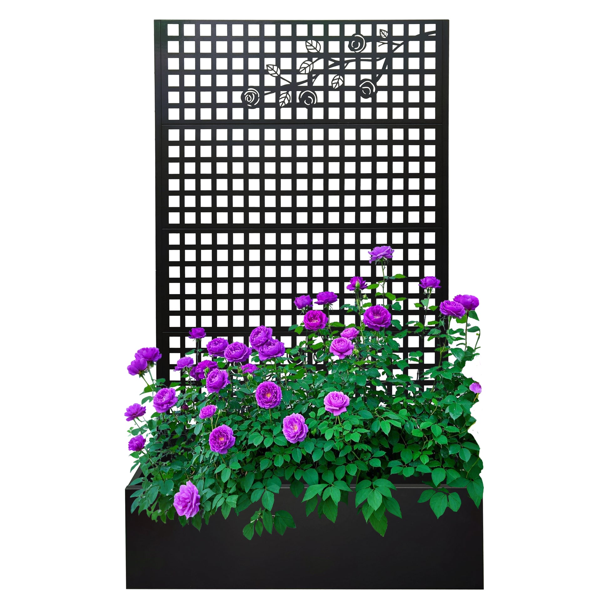 Metal Planter Box with Trellis - 70.9" H Garden Bed