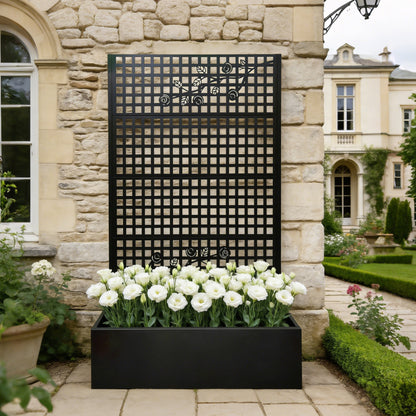 Metal Planter Box with Trellis - 70.9" H Garden Bed