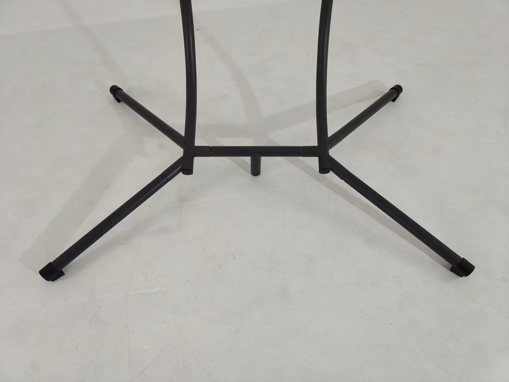 Beige Steel Patio Egg Chair with Stand - Outdoor Swing Chair