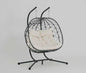 2 Persons Egg Chair with Stand Indoor Outdoor Swing Chair Patio Wicker Hanging Egg Chair Hanging Basket Chair with Stand for Bedroom Living Room Balcony