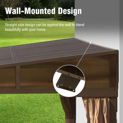 10x14 Garden Gazebo with Steel Roof for Outdoor Relaxation