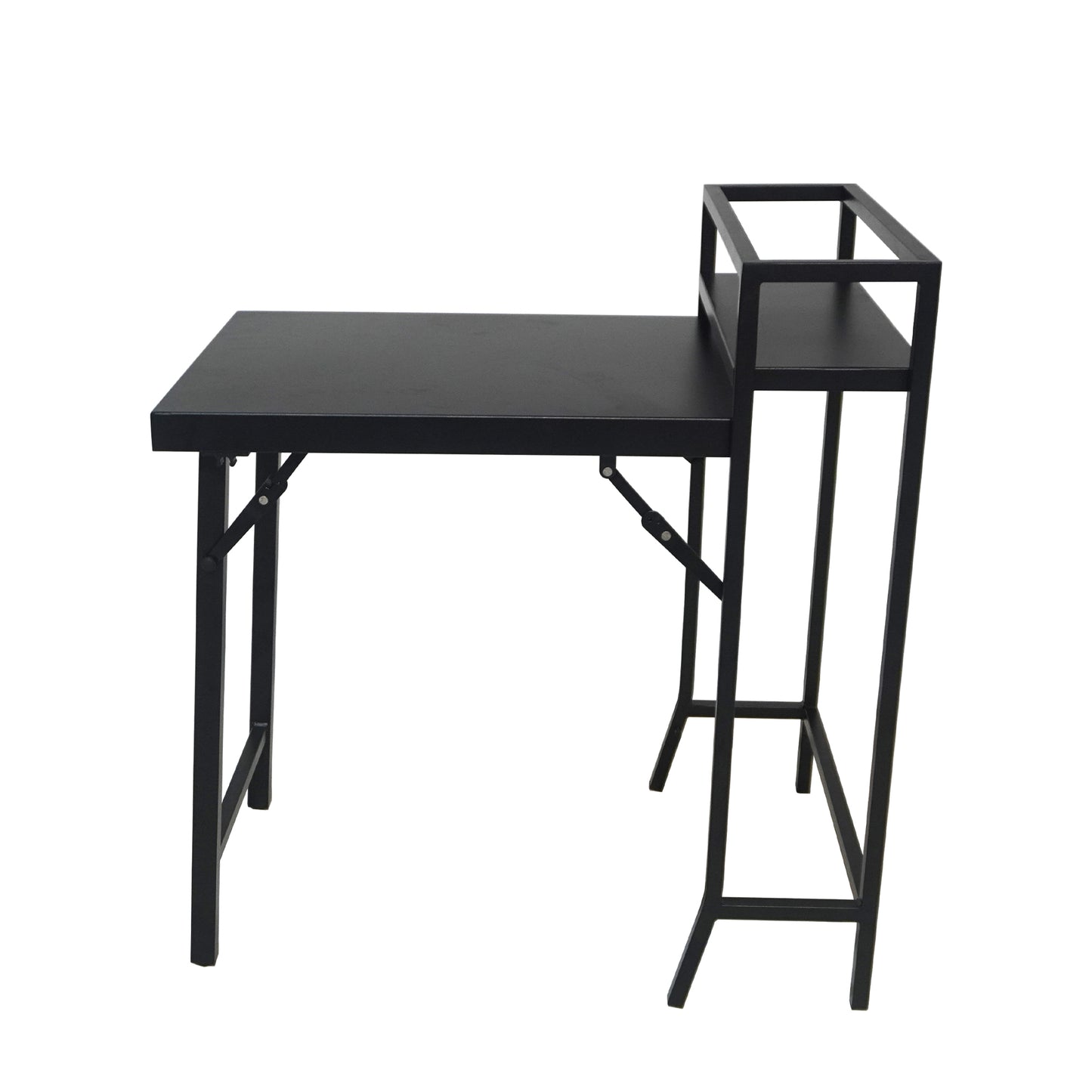 Black 2 Person Patio Bistro Set - Folding Outdoor Table and Chairs