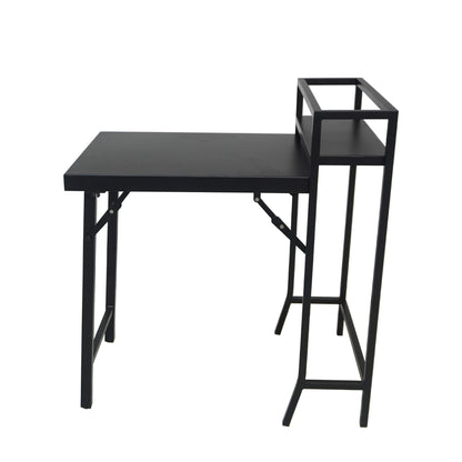 Black 2 Person Patio Bistro Set - Folding Outdoor Table and Chairs