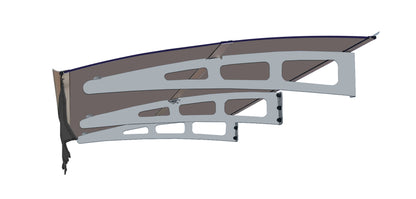 Modern Grey Brown Square Garden Canopy for Outdoor Shade