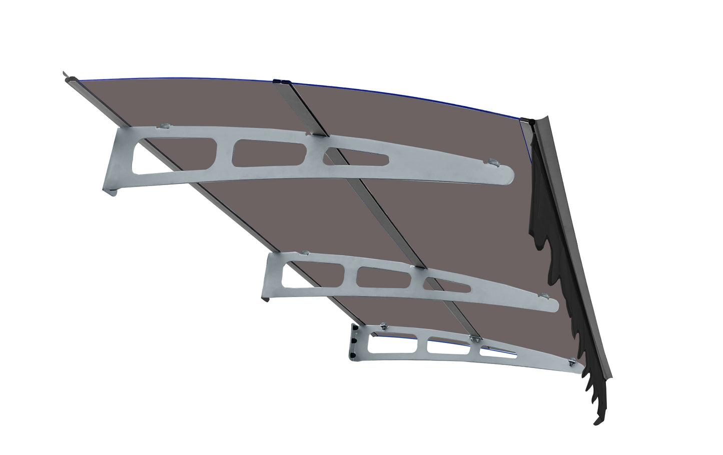 Modern Grey Brown Square Garden Canopy for Outdoor Shade