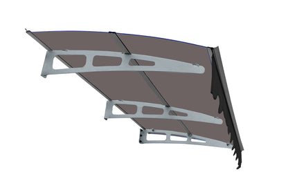 Modern Grey Brown Square Garden Canopy for Outdoor Shade