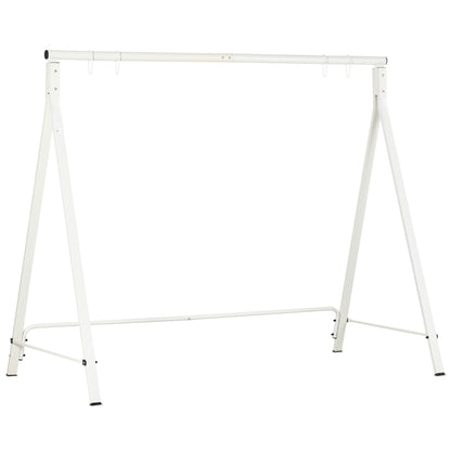 Outsunny Metal Porch Swing Stand, Heavy Duty Swing Frame, Hanging Chair Stand Only, 528 LBS Weight Capacity, for Backyard, Patio, Lawn, Playground, White