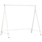 Outsunny Metal Porch Swing Stand, Heavy Duty Swing Frame, Hanging Chair Stand Only, 528 LBS Weight Capacity, for Backyard, Patio, Lawn, Playground, White