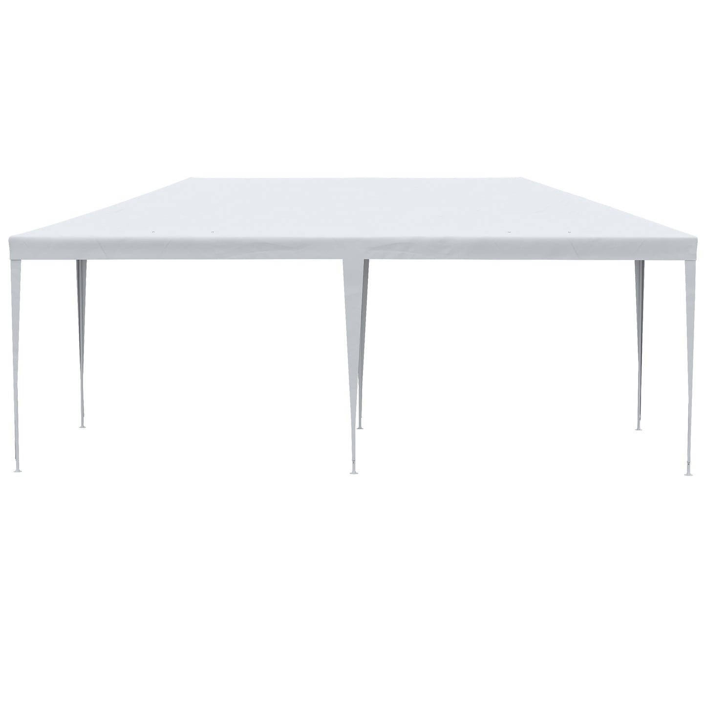 Outsunny 10' x 20' Party Tent - White Steel Frame, Shade Shelter for Weddings &