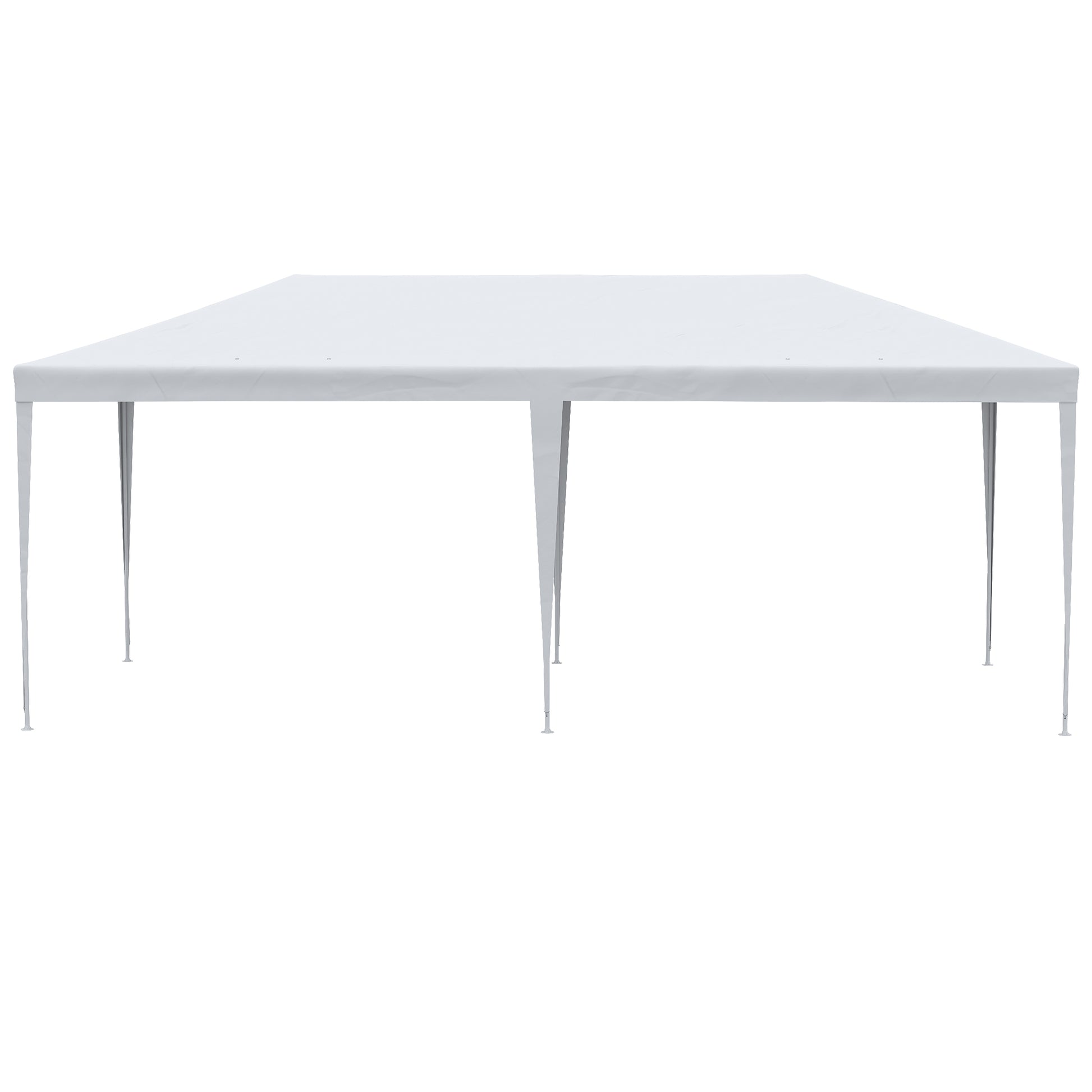 Outsunny 10' x 20' Party Tent - White Steel Frame, Shade Shelter for Weddings &