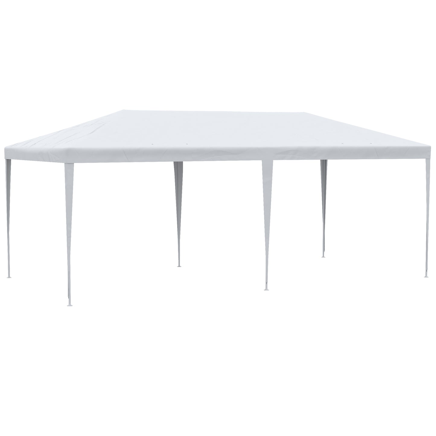 Outsunny 10' x 20' Party Tent - White Steel Frame, Shade Shelter for Weddings &
