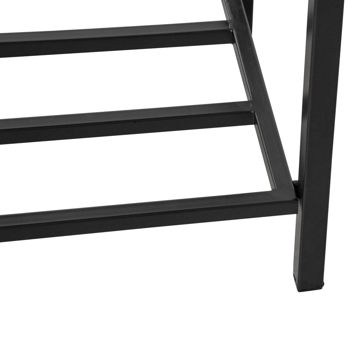 Outsunny Raised Garden Bed - Black Rattan Planter with Shelf