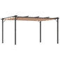 Outsunny 10' x 13' Aluminum Patio Pergola with Retractable Pergola Canopy, Backyard Shade Shelter for Porch, Outdoor Party, Garden, Grill Gazebo, Charcoal Gray