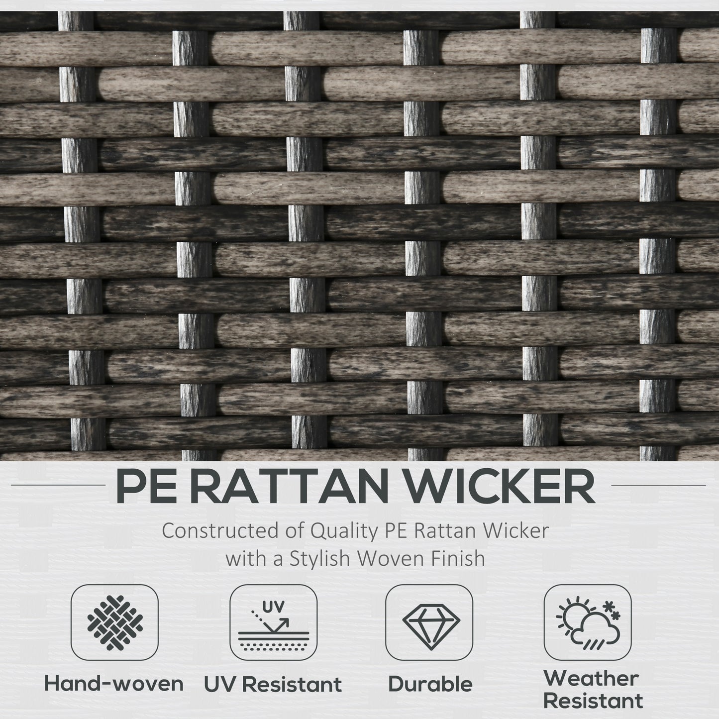 Black Steel Wicker Patio Furniture Set for Poolside Lounging