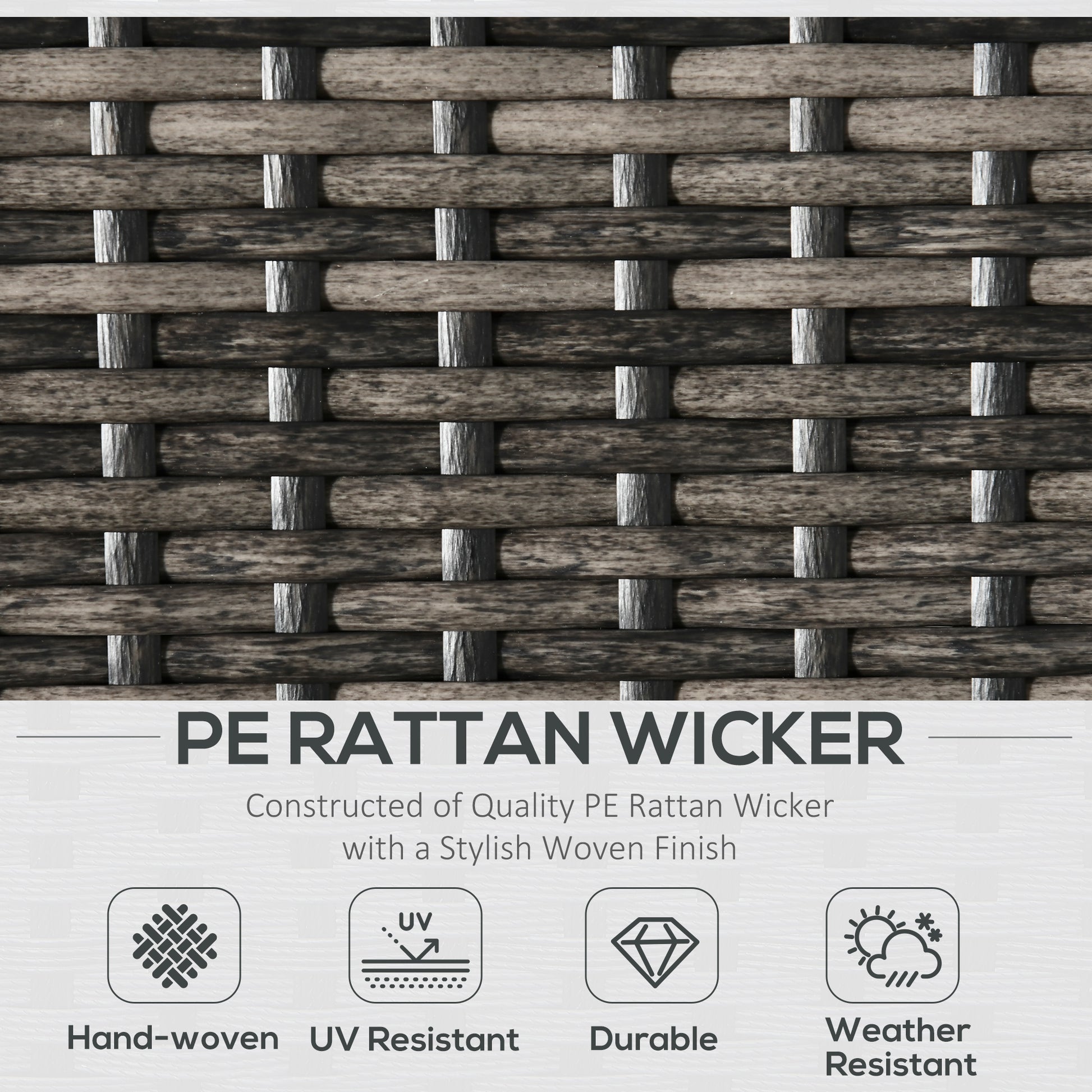 Black Steel Wicker Patio Furniture Set for Poolside Lounging