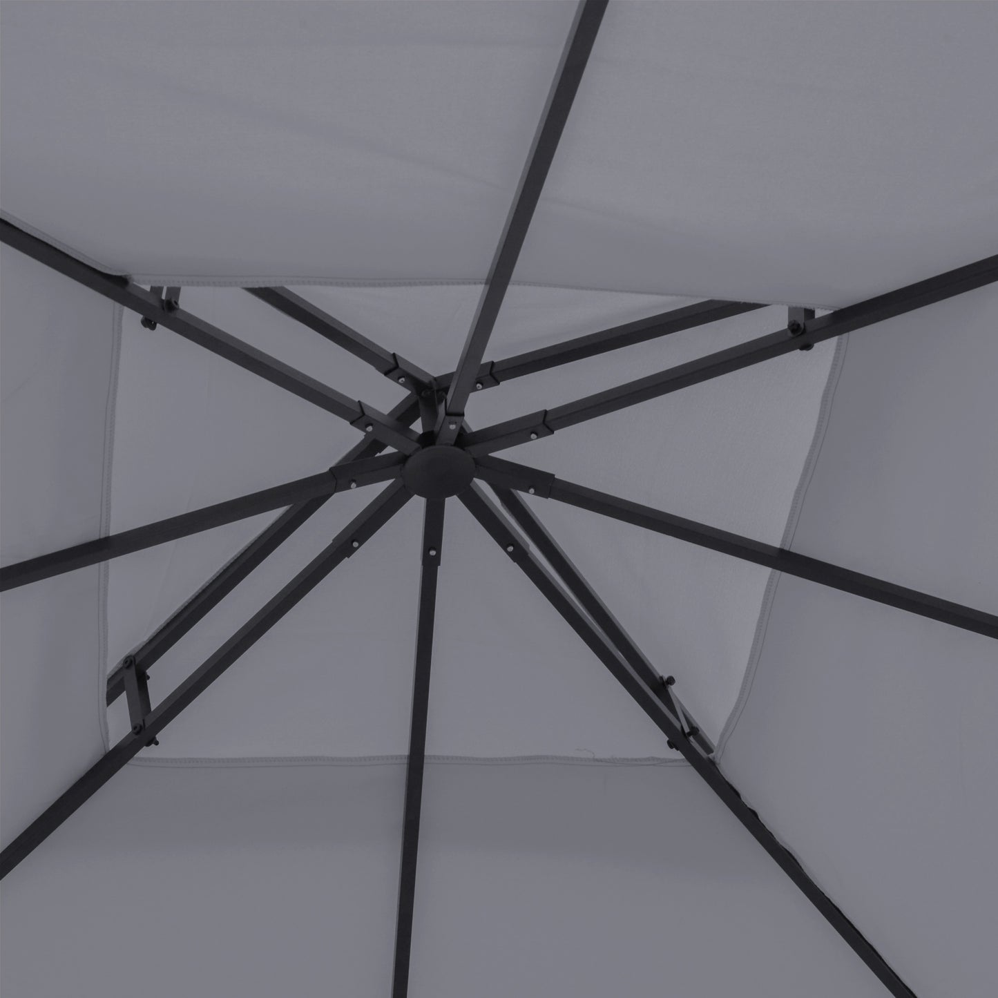 Dark Grey Replacement Gazebo Canopy Top for 9.8' x 9.8' Outdoor Use
