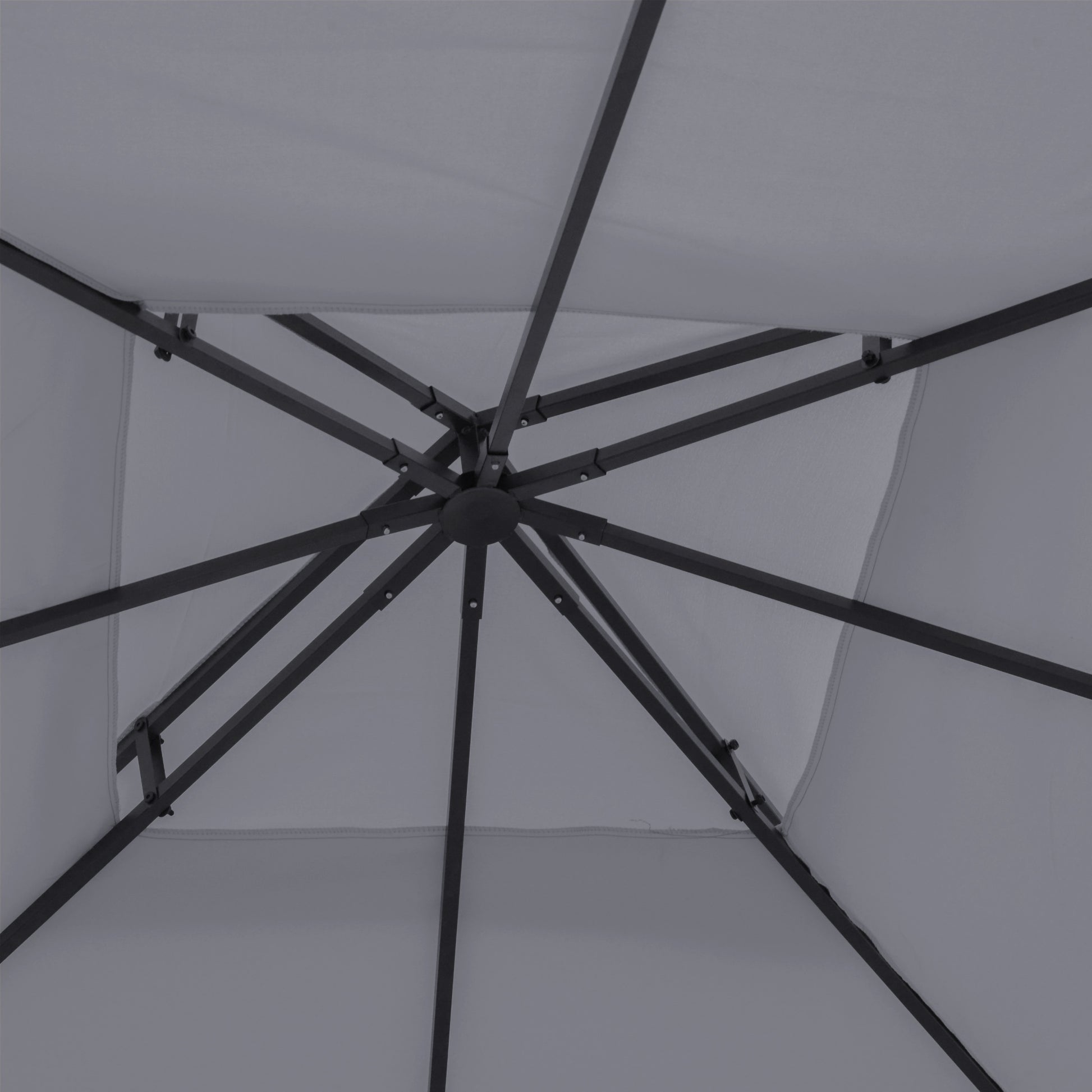 Dark Grey Replacement Gazebo Canopy Top for 9.8' x 9.8' Outdoor Use