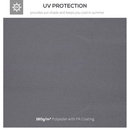 Dark Grey Replacement Gazebo Canopy Top for 9.8' x 9.8' Outdoor Use