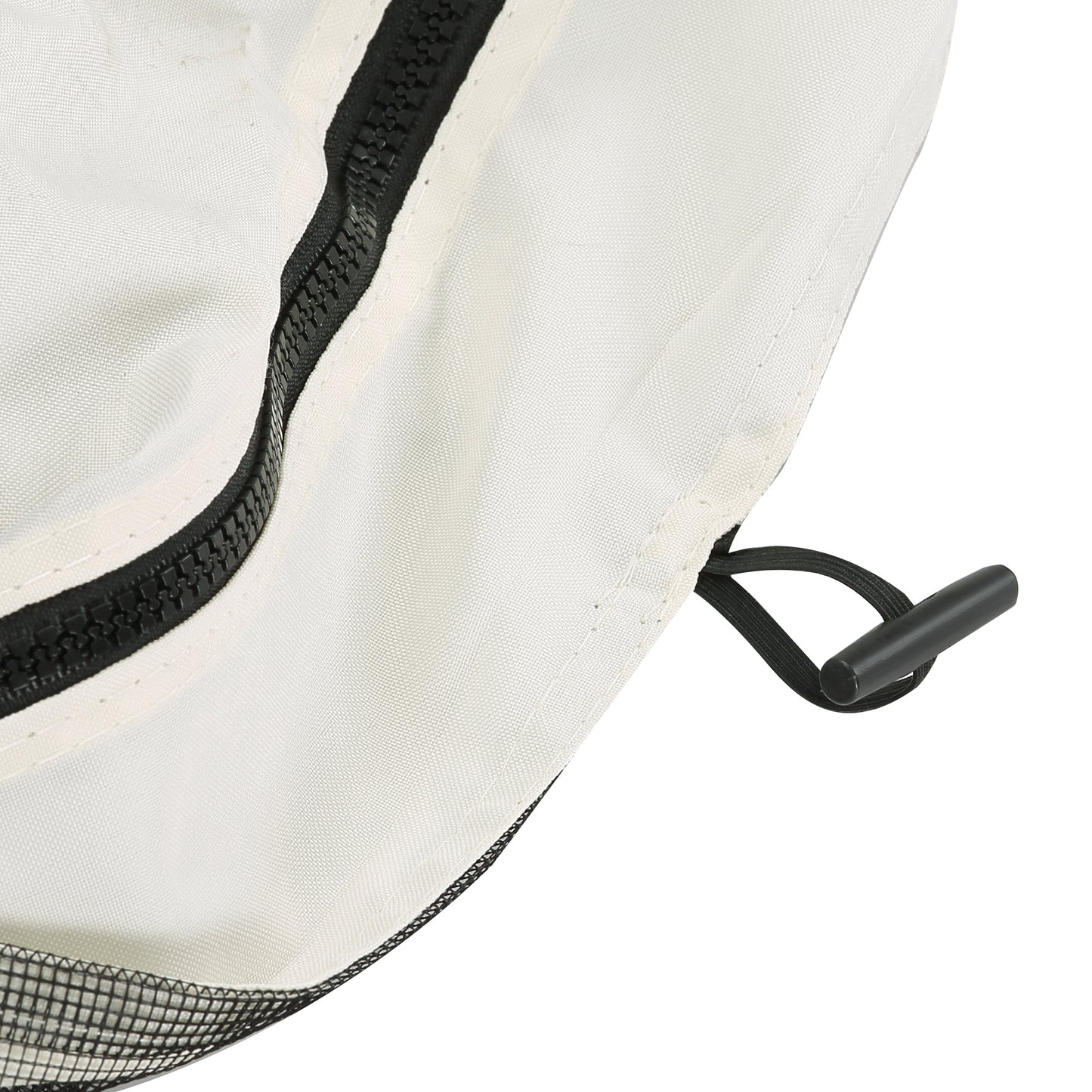 Cream White Polyester Gazebo Netting Replacement for Patio and Porch