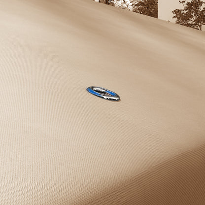 9.8' Khaki Polyester Gazebo Canopy Top - Outdoor Patio Shade