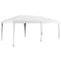 Outsunny 10' x 19.2' Pop Up Canopy Tent, Heavy Duty Tent for Parties, Outdoor Instant Gazebo Sun Shade Shelter with Carry Bag for Catering, Events, Wedding, Backyard BBQ, White