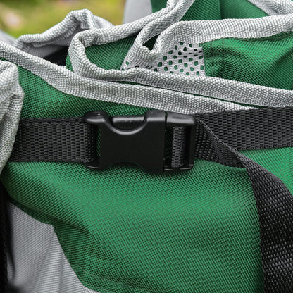 Green Metal Folding Camping Loveseat Chair with Carry Bag