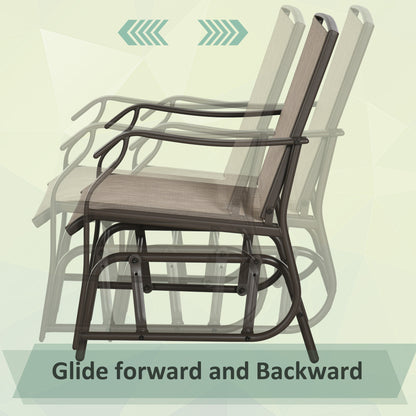 Brown Outdoor Rocker Set for Porch & Garden Patio Furniture