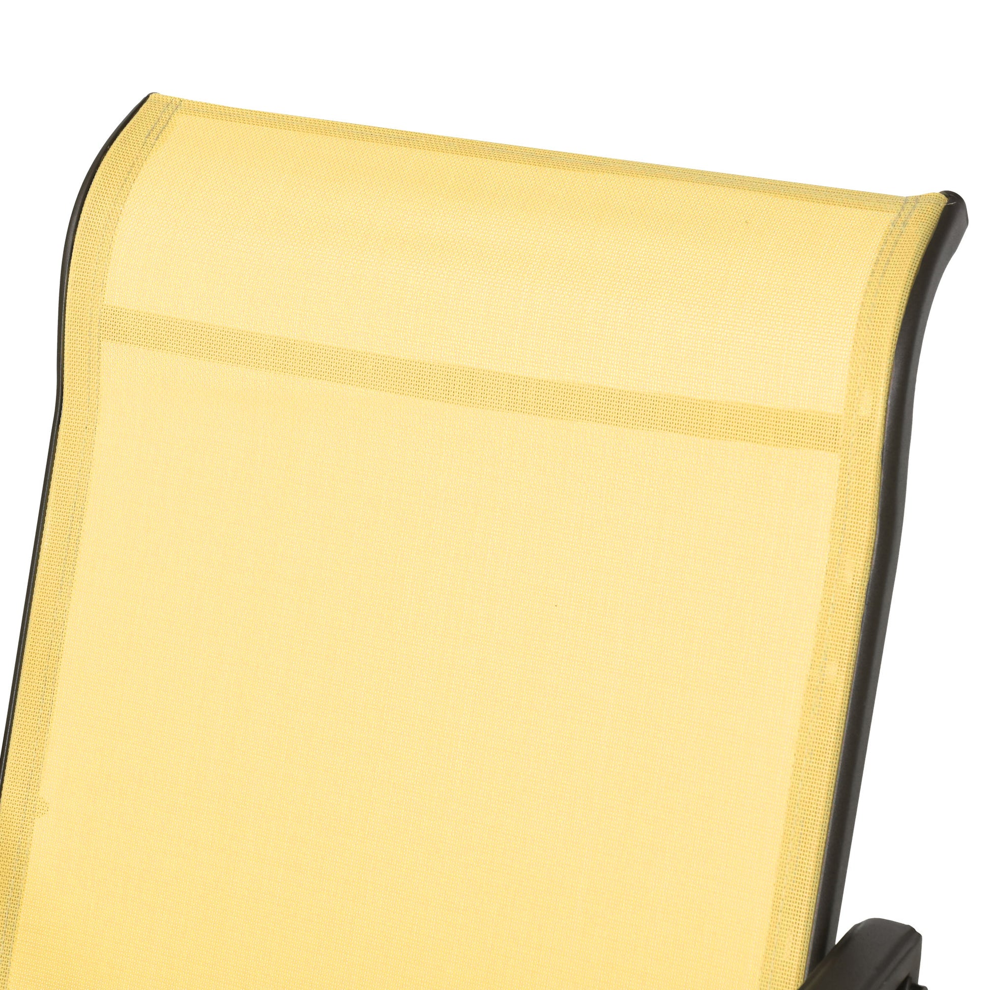 Outsunny 3-Piece Outdoor Gliders Set - Beige Fabric & Steel