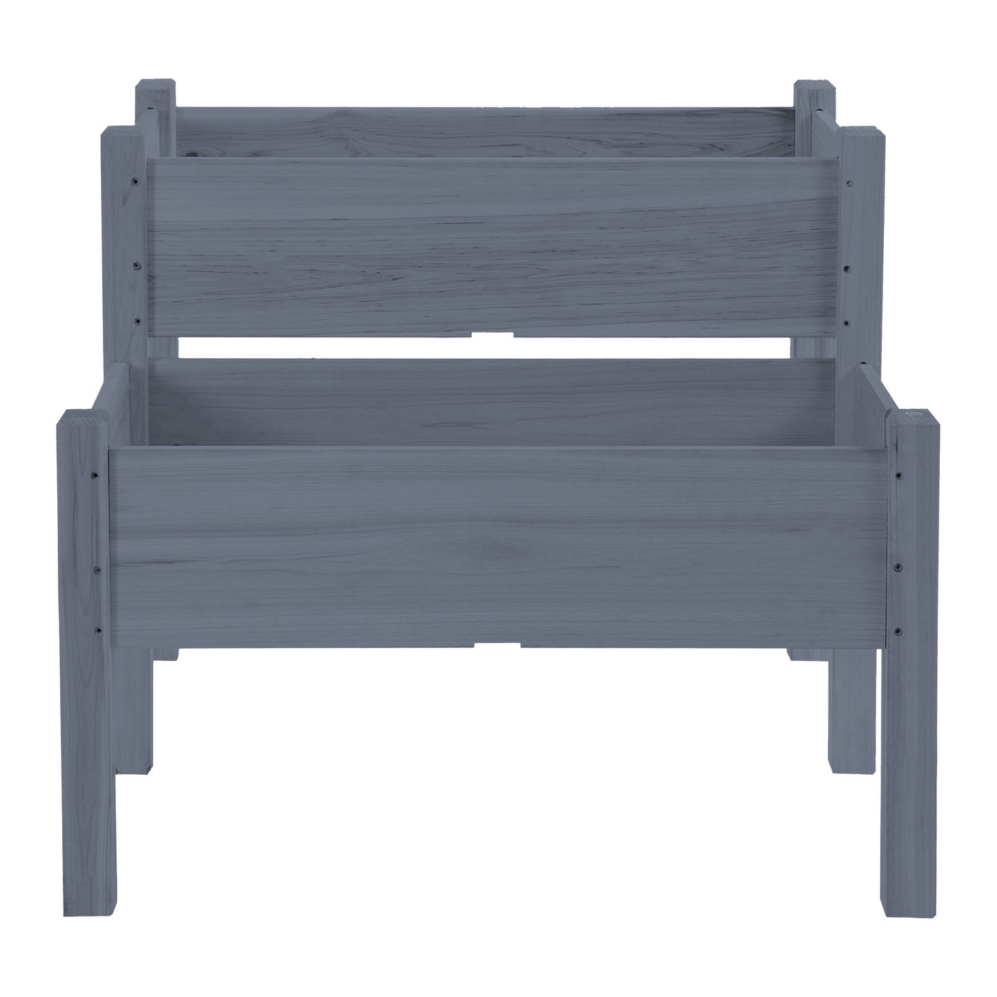 Two Tier Raised Garden Planter Box for Patio & Garden Vegetables Wood