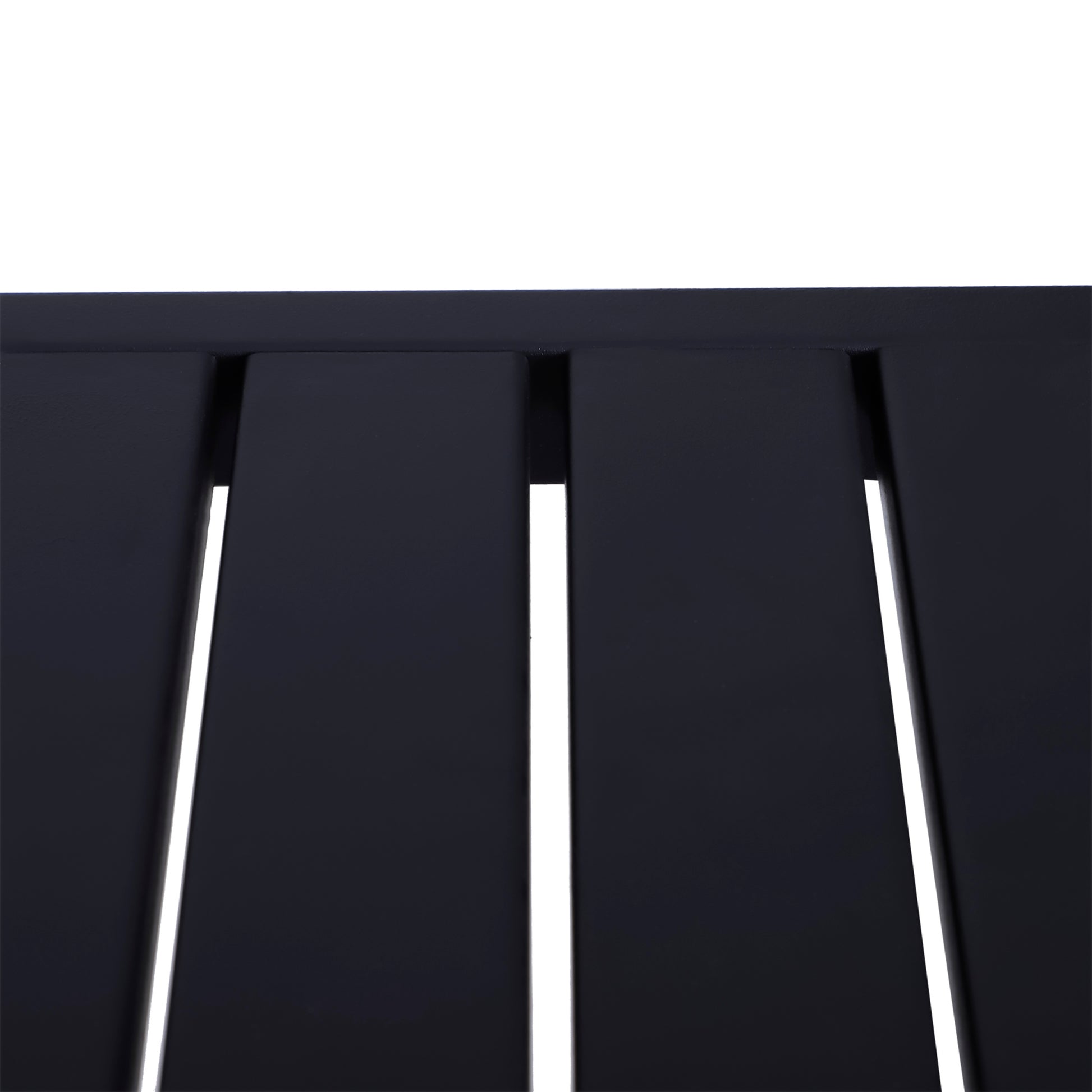 Outsunny 3-Piece Patio Bar Set - Black Steel & Wicker
