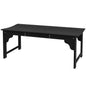 Outsunny Wooden Garden Bench, Outdoor Park Bench with Slatted Seat, Backless Front Porch Bench with Curved Seat for Conservatory, Garden, Poolside, Deck, Black