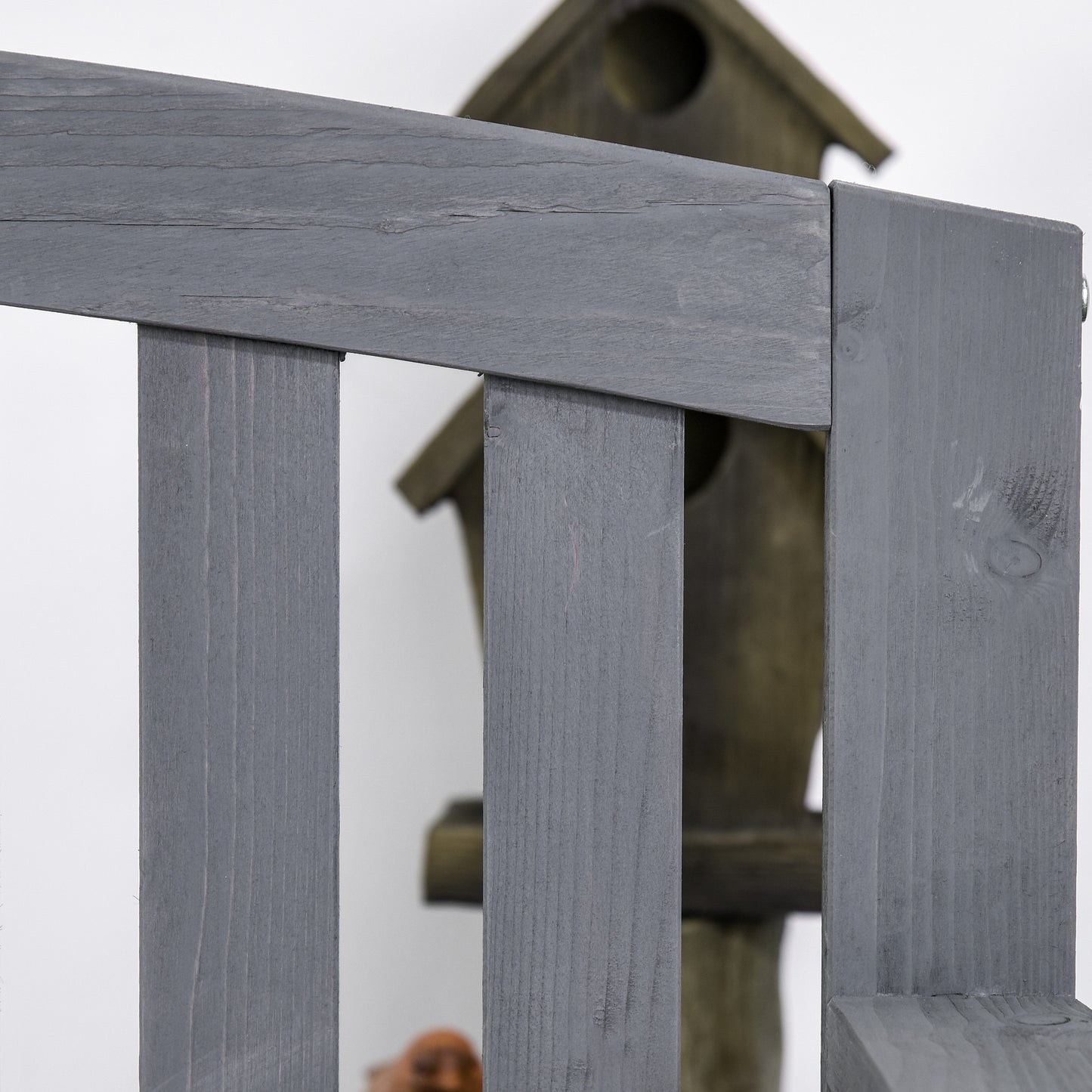 Gray Wood 2-Seater Patio Bench - Porch & Garden Design