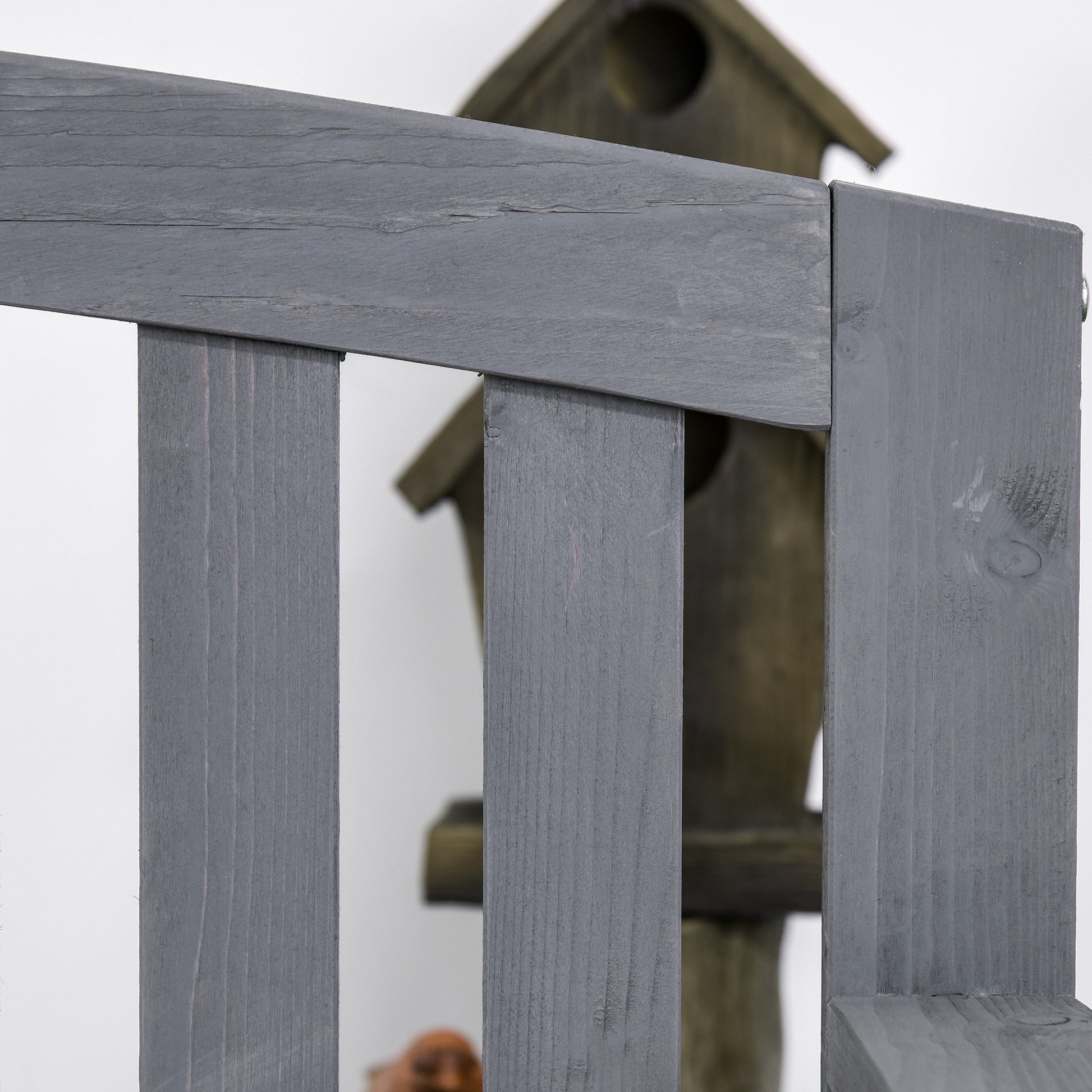 Gray Wood 2-Seater Patio Bench - Porch & Garden Design