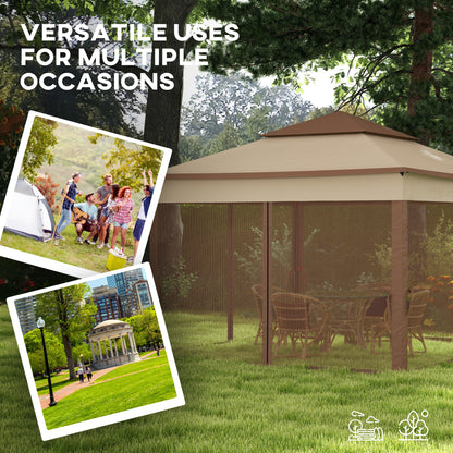 11' x 11' Pop Up Patio Gazebo - Outdoor Shade Shelter