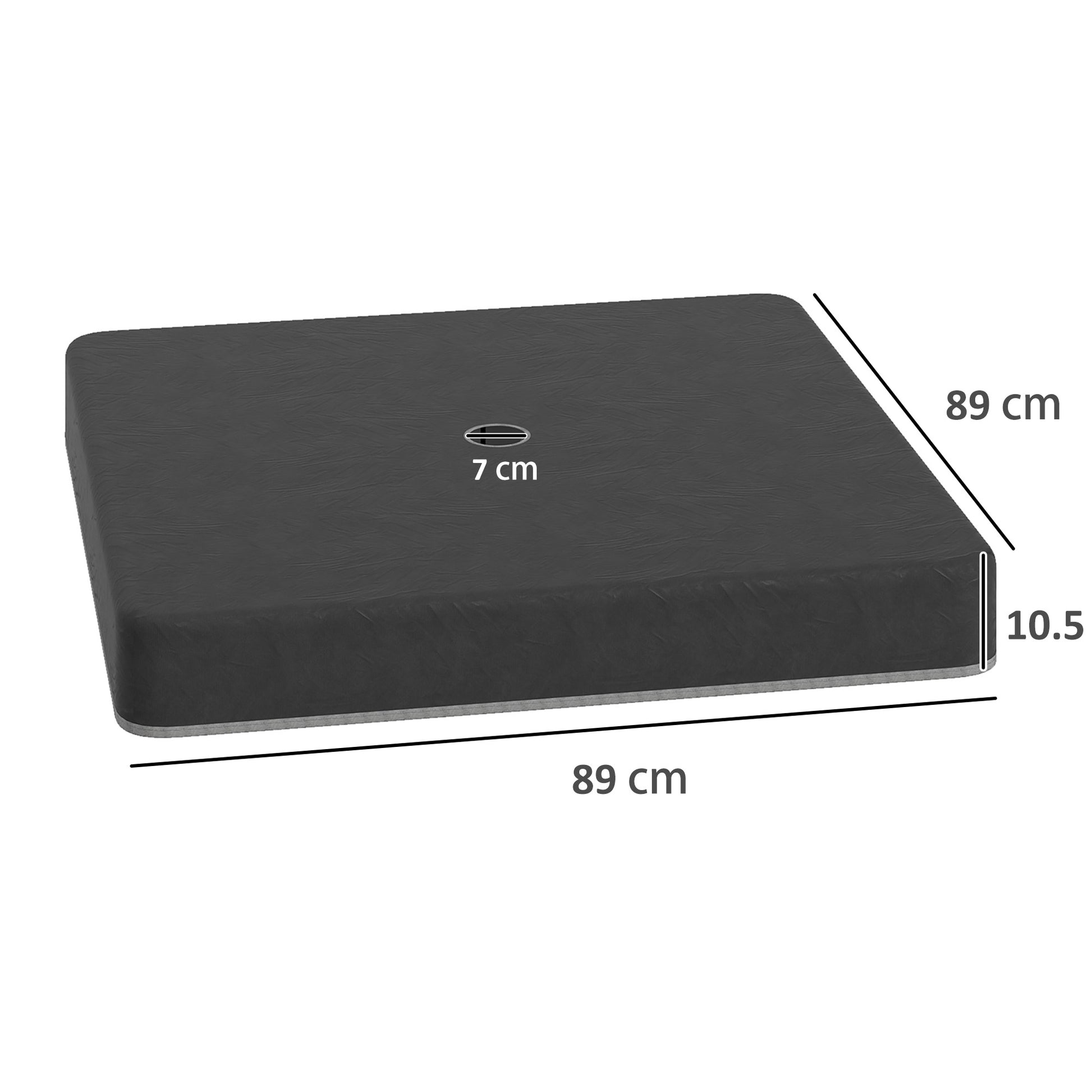 Heavy Duty Outdoor Umbrella Base Weights - 4 Piece Set, Weather-Resistant Cover for