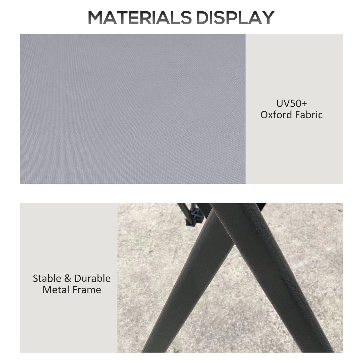 13' x 13' Light Grey Steel Pop Up Gazebo Tent with Netting