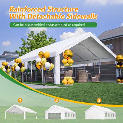 20x32 FT Party Tent - White Metal Canopy for Weddings & Events