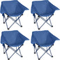 4 Pack Portable Camping Chair Compact Collapsible Outdoor Folding Sports Chairs for Adults Heavy Duty Camp Sporting Events Park Lawn 400 Lbs