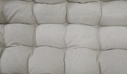Brown Steel Rattan Loveseat - Outdoor Patio Furniture