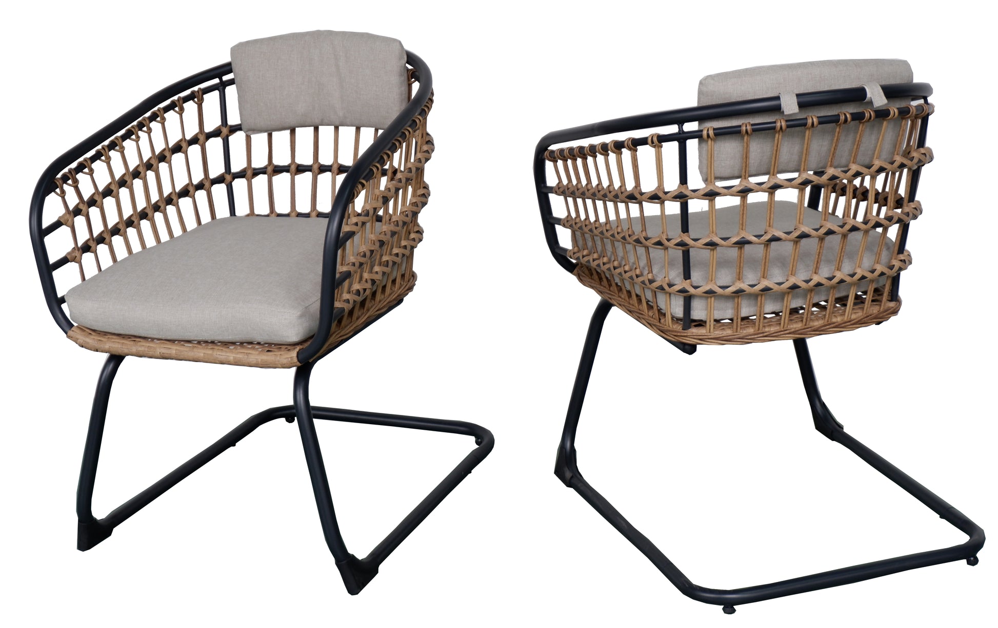 Wicker Dining Chair-SET OF 2 is designed to elevate your patio, balcony, or garden space into a cozy, stylish spot for relaxation and connection.