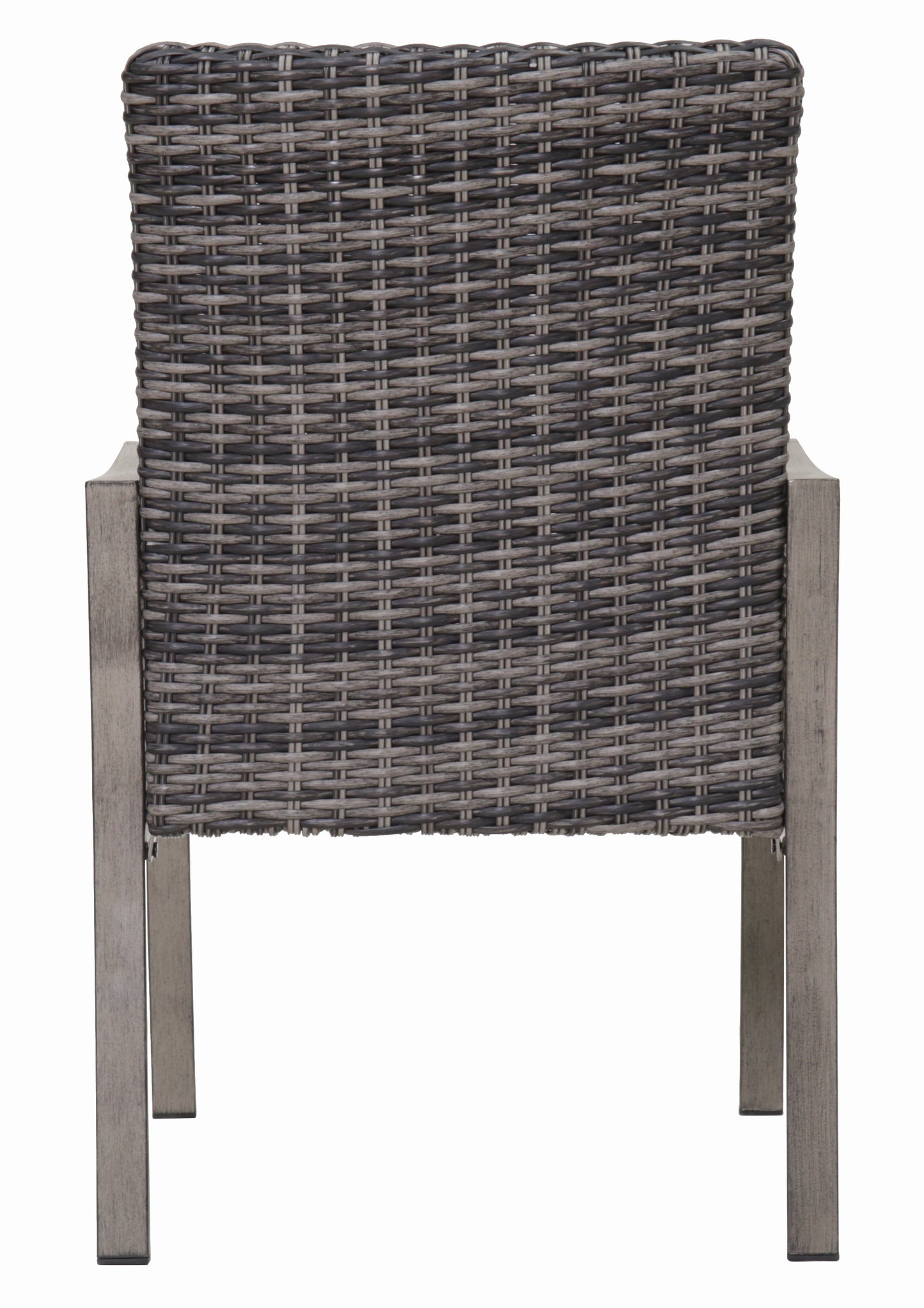Brown White Outdoor Dining Chairs - 2 Piece Patio Set