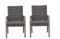 2PC Outdoor  Dining Chair, Hand -painted frame, water washed cotton  Seat for Garden, Backyard, Poolside